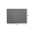 thumbnail image 5 of Covered Living Non-Slip Pet Food Mat with Honeycomb Grips 23" x 18", Standard Size, Waterproof, Gray, 5 of 5