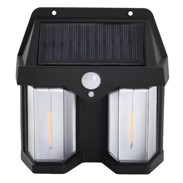 Luz de pared de tungsteno solar a prueba de agua IP65 con luz solar de 3 modos que dura hasta 8 horas