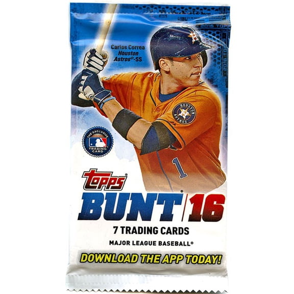MLB 2016 Bunt Baseball Cards Trading Card pack