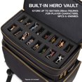 thumbnail image 4 of ENHANCE RPG Dungeons and Dragons - Bolsa de viaje para juegos de mesa con miniaturas, bolsa de transporte acolchada con múltiples compartimentos con compartimento para libros (4-8) y bolsillo para dad, 4 of 5