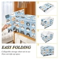 thumbnail image 2 of Yayeee Collapsible Cube Storage Bin with Lid Fabric Closet Decorative Basket with Handles, Vibrant Cute Cat, 2 of 7