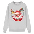thumbnail image 2 of Gyexs Matching Christmas Shirts - Family Christmas Sweaters Funny, Festival Holiday Xmas Pullover Tops Soft Comfy Women's Fashion (Kid, Grey, 2-3 Years), 2 of 5