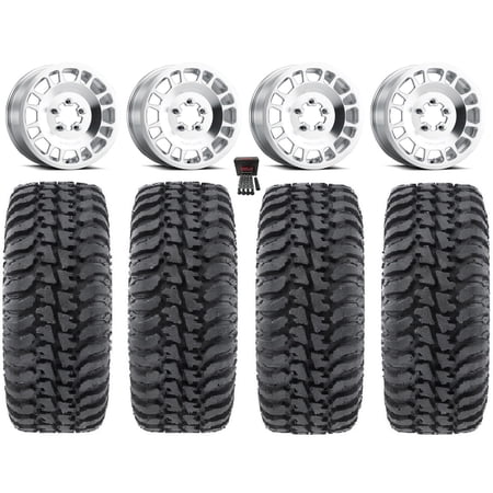 Method 412 15×6 Wheels Raw (5+1) 32 Regulator Tires Polaris RZR Turbo R & Pro R Ranger 1500 Xpedition