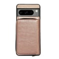 thumbnail image 5 of for Google Pixel 6 Pro Phone Case [Magnetic 2-in-1 Detachable Zipper Wallet] [Back Card Slots Accordion Wallet Case] Shockproof PU Leather Cover with Wrist Strap for Google Pixel 6 Pro, Rosegold, 5 of 11