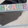 thumbnail image 2 of Bolsas De Cosméticos Chenille Letter Mujeres Bolsas De Cosméticos Transparentes Pvc Snacks Make Up Bag (Skate Azul) Ndcxsfigh Para Estrenar, 2 of 3