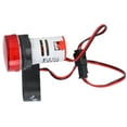 thumbnail image 1 of Current Signal Indicator, Current Round Signal Light Round Lamp Light Current Meter Indicator Lamp 2-Display  For Current Signal Red, 1 of 8
