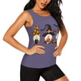 thumbnail image 2 of Womens Workout Tank Tops, Halloween Gnomes Racerback Tank Tops Quick Dry Vest Sleeveless Athletic Yoga Gym, 2 of 7