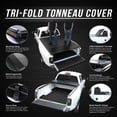 thumbnail image 5 of DNA Motoring For 05-21 Nissan Frontier Truck 6'1" Short Bed Hard Solid Tri-Fold Tonneau Cover, 5 of 8