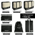 thumbnail image 4 of XXXFLOWER 7-Piece Travel Packing Set, Organizes Cruise Essentials Makeup Bag for Carry On (Black), 4 of 7
