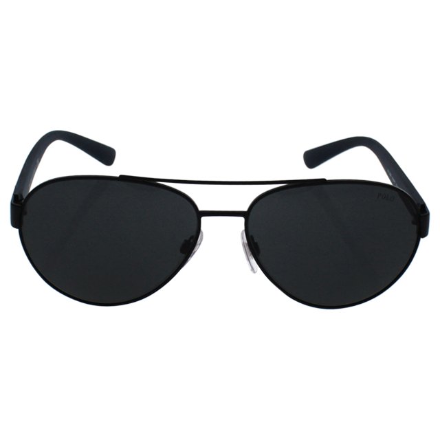 Polo Ralph Lauren Men's 0ph3098 Aviator Sunglasses, Matte Black1, 61 mm