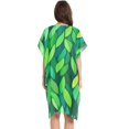 thumbnail image 3 of Bright Green Leaves Women's Swimwear Cover Up Summer Cardigan Beach Pool Cover Up Loose for Swimsuits Casual Wear, 3 of 7
