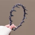 thumbnail image 1 of Silicone Bowl Danhjin Leopard Tooth Headbands Comb Plastic Hoop U Shaped Tooth Hair Bands Wavy Teeth Hair Hoop Exquisite Shape Makeup, 1 of 4