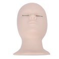 thumbnail image 4 of Cabeza de maniquí para práctica de maquillaje, cabeza de maniquí de pestañas reemplazable, cabeza de maniquí de silicona para práctica de maquillaje, funcionamiento suave, 4 of 8