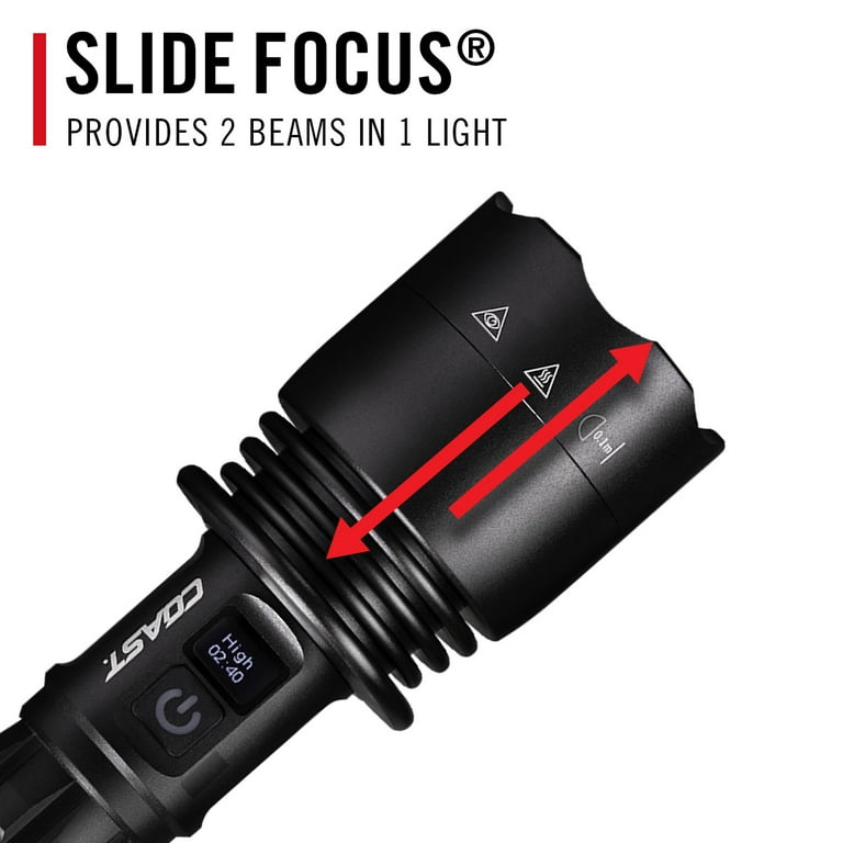 COAST XP40R 8000 Lumen Rechargeable Dual-Power LED COAST XP40R 8000 Lumen Rechargeable Dual-Power LED