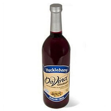 Da Vinci Sugar Free Syrup, Huckleberry, 750 mL (Glass)