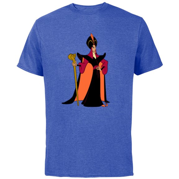 Disney Villains Aladdin Jafar - Short Sleeve Cotton T-Shirt for Adults - Customized-Royal Heather