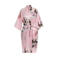 thumbnail image 5 of Light Pink Mommy and Me Robes, Floral, Satin Feel, 5 of 8