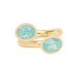 thumbnail image 1 of Anillo para Mujer con Cristal Fino Swarovski en forma de Oval–  Bañado en Oro 14k– Anillo Elegante y Brillante-Aretes de Mujer de Moda, Joyería para Mujer de Moda– Regalo especial Ortiz Espinosa Temporada, 1 of 3