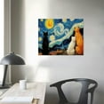 thumbnail image 3 of COMIO  Van Gogh Wall work, Van Gogh Canvas Wall Decor, Van Gogh Prints Cats Poster, Famous Paintings Wall Cat Picture Print Canvas Paintings Wall Decor Van Gogh Poster, 3 of 4