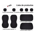thumbnail image 2 of Fundas  Bloosom Para 5 Asientos De Automóvil 9 Piezas Universa Negro, 2 of 4