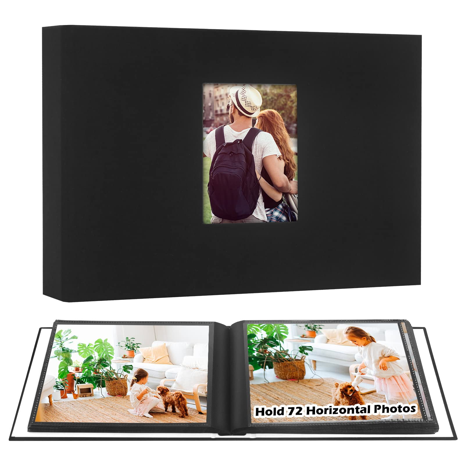 8x10 Photo Album, Photo Album 8x10 Linen Cover Hold 72 Horizontal