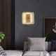 thumbnail image 4 of Relojes de pared 3D modernos con lámpara LED y pilas, decorativos de metal y hierro. Oro cuadrado, 4 of 9