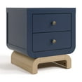 thumbnail image 3 of Storkcraft Santorini 2 Drawer Children's Nightstand, Midnight Blue with Driftwood, 3 of 12