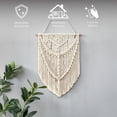 thumbnail image 3 of lios Innova | Tapiz Colgante Boho Beige 50x70 cm de Algodón Tejido a Mano, Decoración de Pared Estilo Bohemio, Accesorio Decorativo para Sala, Dormitorio, Oficina o Estudio., 3 of 9