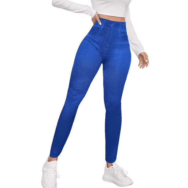 Leggings de Mujer Estilo Mezclilla Unitalla Comodidad y Estilo en Leggins