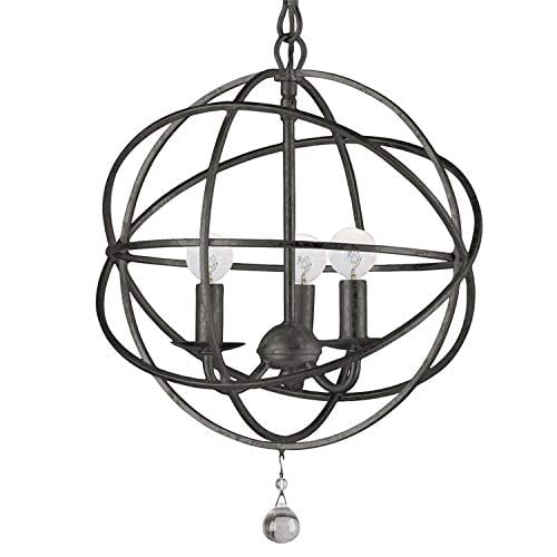 Solaris Mini Lustre en Bronze Anglais à 3 Lumières