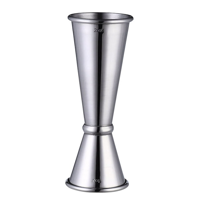 Yhmxh Kitchen Gadgets Kitchen Utensils Home and Kitchen 304 Stainless Steel Ounce Glass Wine Measurer Double Cocktail Glass 30/60ML Double cup