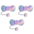 thumbnail image 2 of Uioepy Liquidation Food-Grade Silicone Straw Cap, Ice King Cup Straw Lid 3 F 3 Pcs Cute Bow Covers Cap Toppers Tips Compatible With 40/30 Oz Tumbler Cups Reusable Cute Silicone Lids Protectors For 0.4, 2 of 8