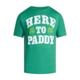 thumbnail image 2 of Saint Patrick's Day Men's Here to Paddy Clover Graphic Tee by Way to Celebrate, Sizes XS-5XL, 2 of 5