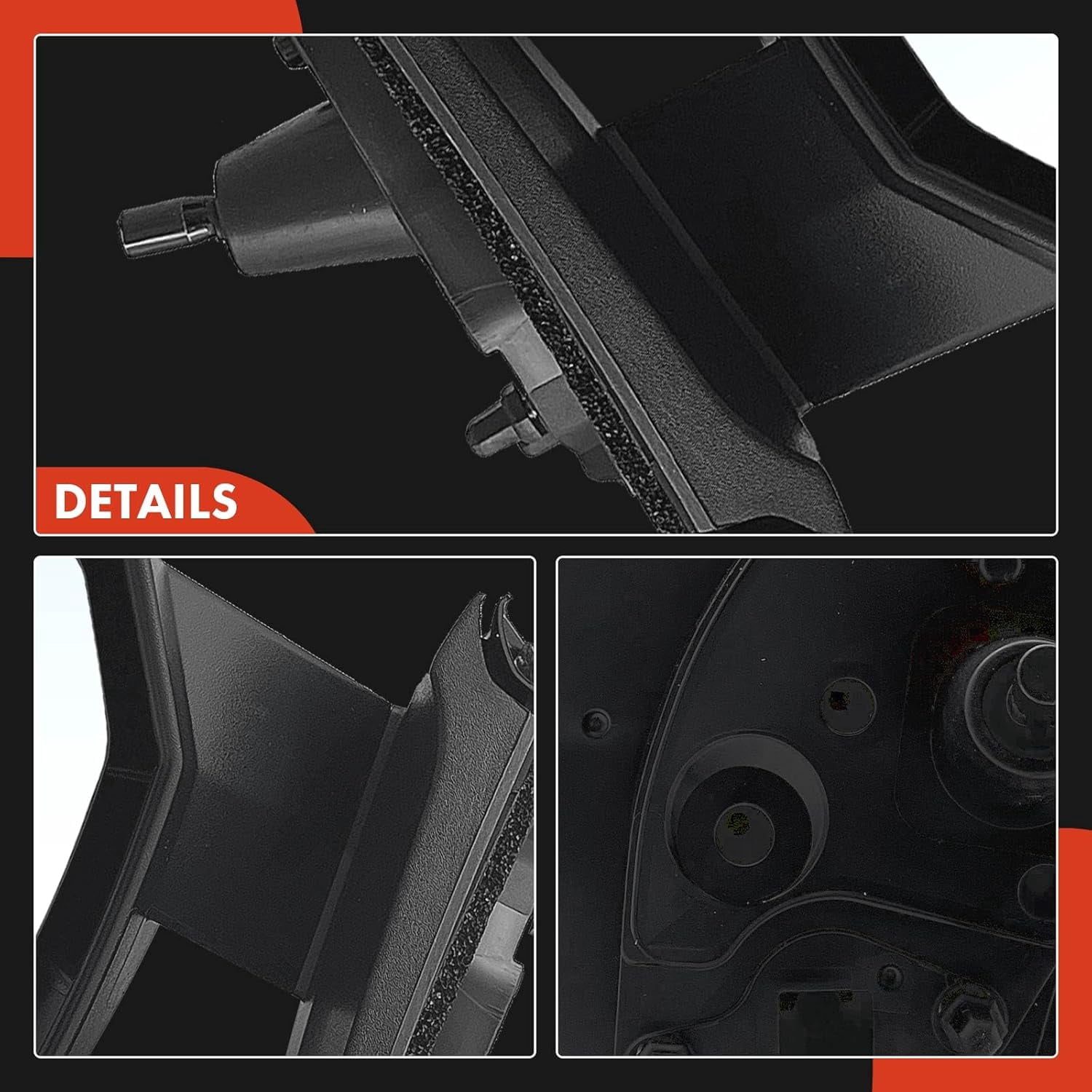 A-Premium Driver Side Manual Door Mirror - Compatible with Nissan Sentra 2007-2012 - Non-Heated Manual Folding Black Outside Rear View Mirror - Replace# 96302ET00E