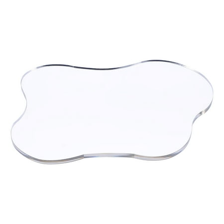 

1 Pc Acrylic Coaster Simple Photography Prop Delicate Cup Coaster Random Type