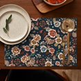 thumbnail image 4 of Pioneer Flower Floral Print Pattern Summer Placemats Table Placemats Set Of 6-Linen Kitchen Washable Placemats Table Mats 12x18 Inch Non-Slip Heat Resistant, 4 of 5