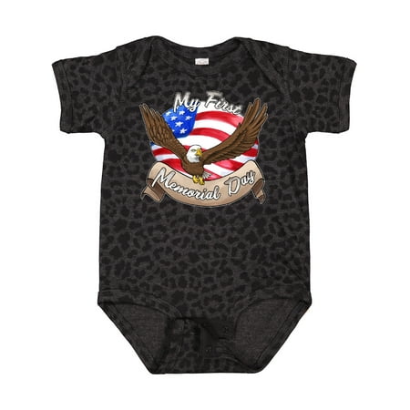 

Inktastic My First Memorial Day- Bald Eagle Gift Baby Boy or Baby Girl Bodysuit
