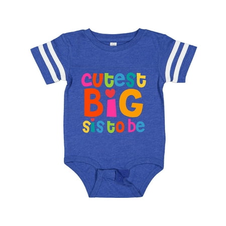 

Inktastic Cutest Big Sis to Be Gift Baby Girl Bodysuit