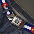 thumbnail image 2 of Buckle-Down Belt, Seatbelt Buckle Belt, Colorado Biker Distressed, Youth 22 to 32 Inches, 2 of 9