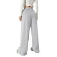 thumbnail image 3 of Grblisyd Girls Wide Leg Sweatpants Bow Baggy Athletic Pants with Pockets Cute Drawstring Waist Casual Sports Track Pants, 3 of 5