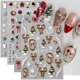 thumbnail image 1 of NEWSPIED 4 hojas de stickers navideños 5D para uñas, 1 of 7
