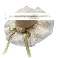 thumbnail image 4 of Sun Hat Women VLOOCKLW Wide Brim Straw Floppy Hat for Beach Summer Vacation Garden Packable Roll Up UPF 50+ Beige, 4 of 5