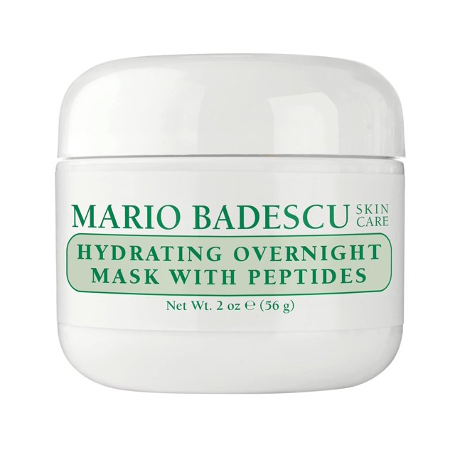 Mario Badescu mascarilla hidratante de noche con péptidos para todo tipo de piel | Mascarilla para dormir antienvejecimiento que hidrata | Formulado con Palmitoil Pentapéptido-4
