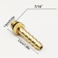 thumbnail image 5 of 3Pcs Hose Adapter, Brass Line Connector for BBQ Outdoor Cooking Accessories, 5 of 8