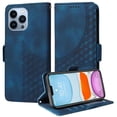 thumbnail image 1 of Funda GANGXUN para iPhone 12 Pro con diseño acolchado elegante, cuero PU, protección total y ajuste preciso, 1 of 5