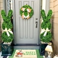 thumbnail image 5 of Decorr Bunny Topiary, 35.4" Boxwood Bunny Topiary with Bow Bunny Topiary Outdoor, Easter Decorations for Garden, Patio, Front Porch Decor, All-Weather Holiday Decoration, 5 of 9