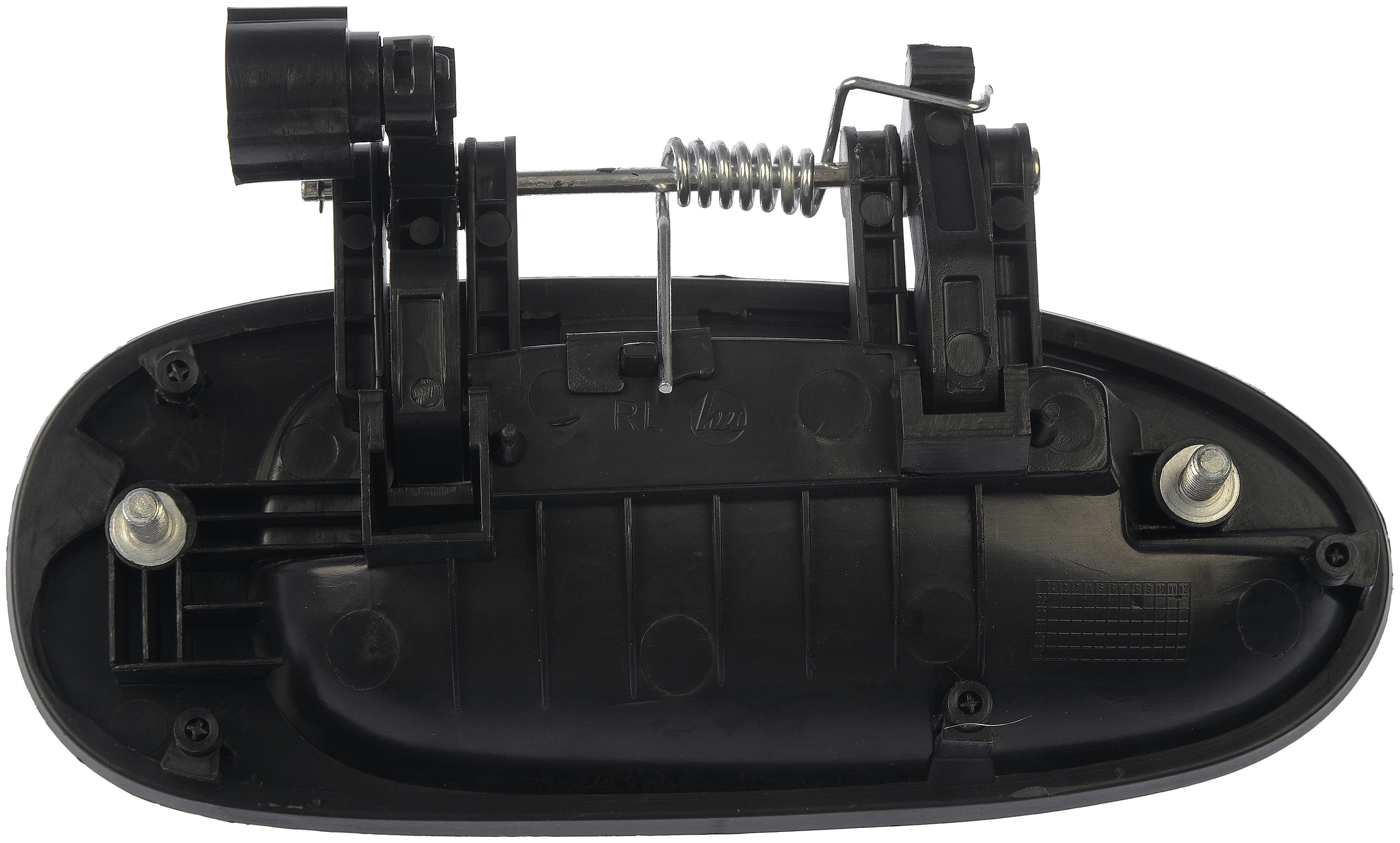 Dorman 80747 Rear Driver Side Exterior Door Handle for Specific Kia Models, Smooth Black