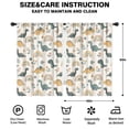 thumbnail image 2 of Blackout Kids Curtains,Beige Dinosaurs Rainbows Flowers Pattern Childrens Insulated Curtains Set Of 2,Bedroom Essentials,Toddler Room Decor 42"x63", 2 of 5