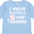 thumbnail image 4 of Inktastic I Watch Baseball with My Grandpa Boys or Girls Long Sleeve Toddler T-Shirt, 4 of 5