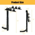 Costway 3Bike Hitch Mount Double Folding Bicycle Carrier Rack For Car w/2'' Hitch Receiver